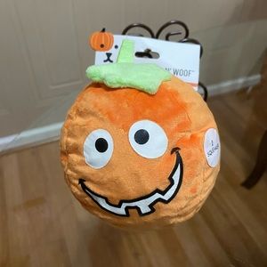 Jmle Halloween Punkin Dog Toy With Squeaker Multicolor.
